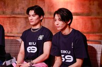 ONE N' ONLYのTETTAとHAYATO。（撮影：小坂茂雄）