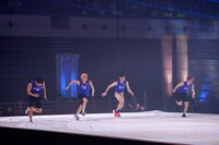 ビーチフラッグスの様子。（撮影：小坂茂雄）