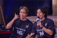 THE RAMPAGEの陣とRIKU。（撮影：小坂茂雄）