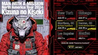 「MAN WITH A MISSION North America Tour 2024 “Kizuna no Kiseki”」告知ビジュアル
