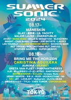 「SUMMER SONIC 2024 TOKYO」出演アーティスト