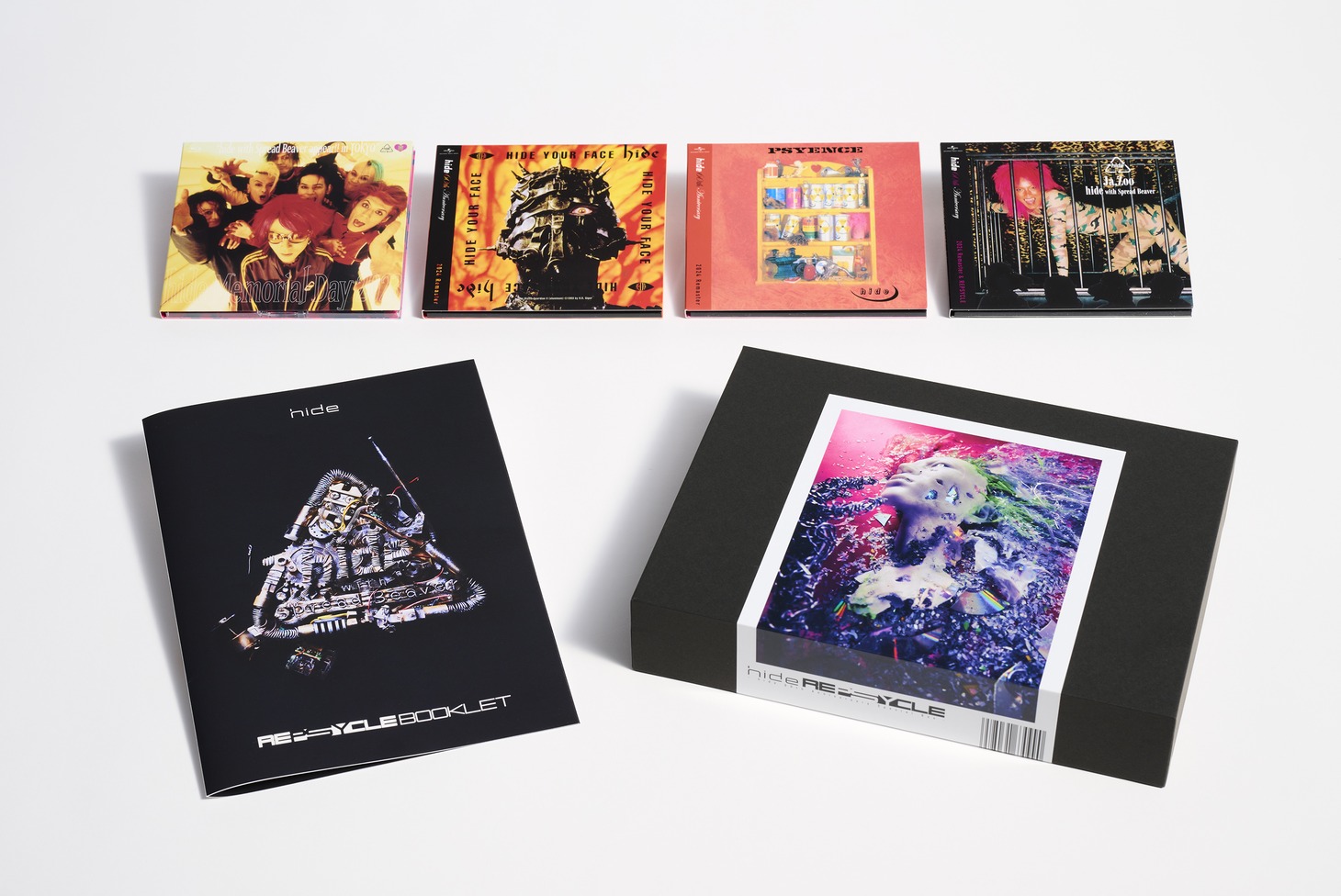 hide「REPSYCLE～hide 60th Anniversary Special Box～」パッケージ内容