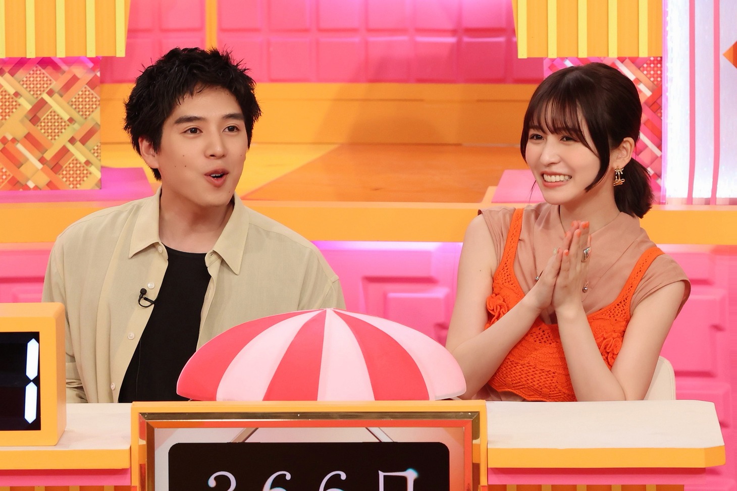 左から坂東龍汰、長濱ねる。 (c)フジテレビ