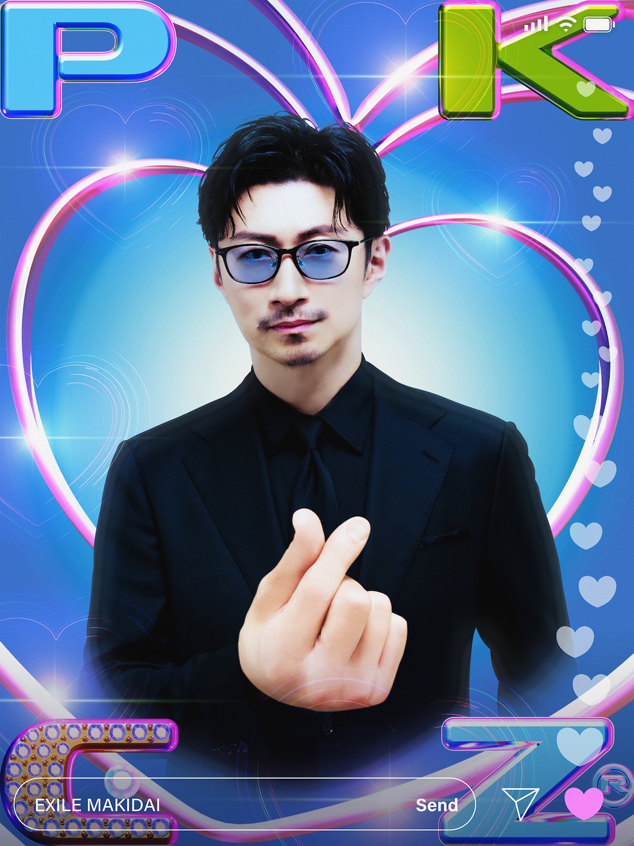 直筆サイン チェキ EXILE HIRO MAKIDAI 写真