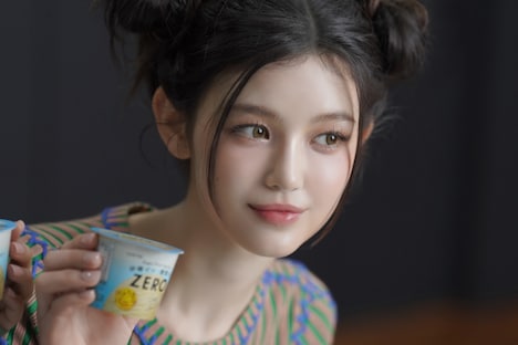 NewJeans出演テレビCM「This is おいしいZERO アイス篇」ビハインドシーン。