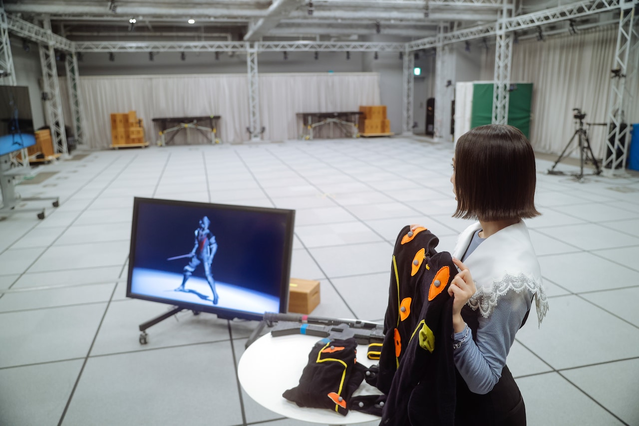 社内に2つあるモーションキャプチャスタジオのうちの1つ。