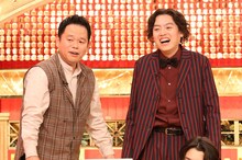 左から津田篤宏（ダイアン）、よじょう（ガクテンソク）。(c)フジテレビ