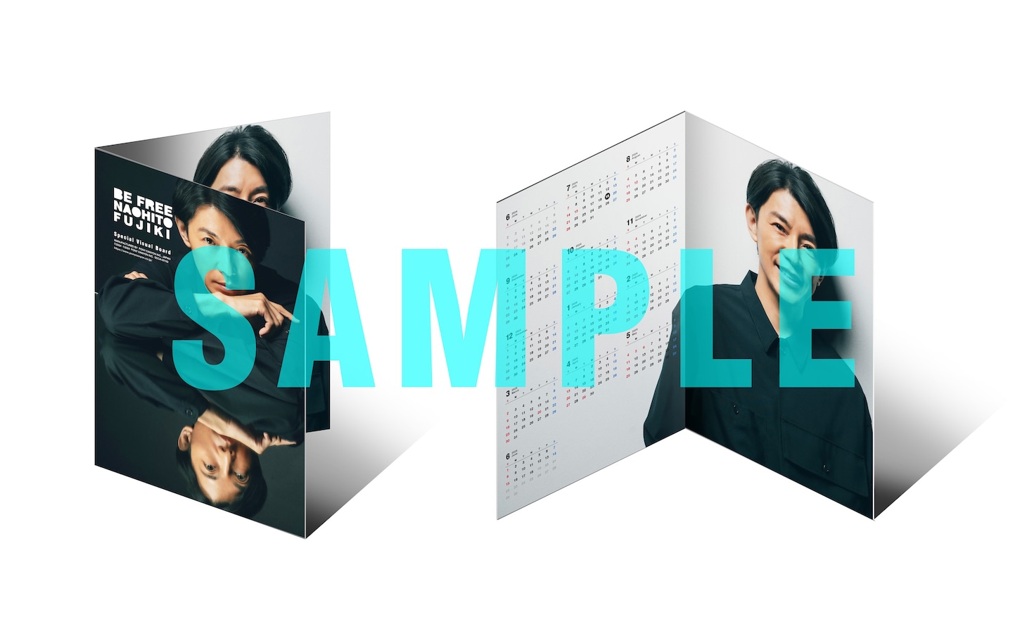 藤木直人「BE FREE」予約限定盤付属ビジュアルボードのデザイン。