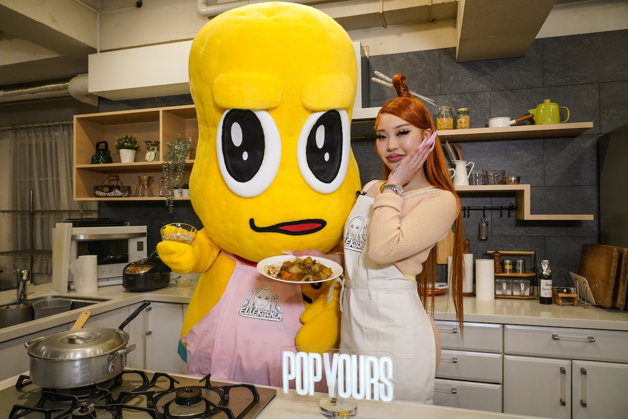 Elle Teresaがピーナッツくん＆7と料理、「漢 Kitchen」×「POP YOURS」のコラボ企画