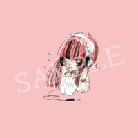 Daoko「Slash-&-Burn」タワレコオリジナル特典のポストカードのデザイン。