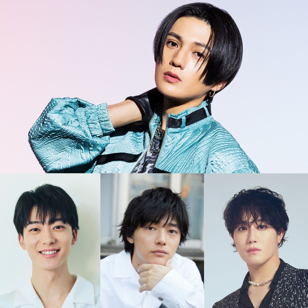 上段から時計回りで八木勇征（FANTASTICS）、椿泰我（IMP