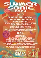 「SUMMER SONIC 2024 OSAKA」出演アーティスト
