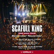 「SCAFULL KING ONE MAN TOUR -Remeber Novemver-」ビジュアル