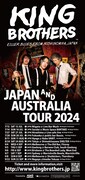 「KING BROTHERS JAPAN & AUSTRALIA TOUR 2024」フライヤー