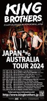 「KING BROTHERS JAPAN & AUSTRALIA TOUR 2024」フライヤー