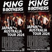 「KING BROTHERS JAPAN & AUSTRALIA TOUR 2024」フライヤー