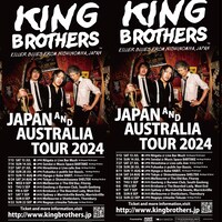 「KING BROTHERS JAPAN & AUSTRALIA TOUR 2024」フライヤー