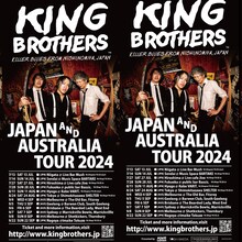 「KING BROTHERS JAPAN & AUSTRALIA TOUR 2024」フライヤー