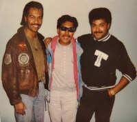 左からレイ・パーカーJr.、鈴木雅之、J.D.ニコラス。