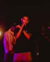 KANDYTOWNのメンバーのほか、TRIGA FINGAやT.O.P.らも客演に迎えて会場を盛り上げたKEIJU。（Photo by Jun Yokoyama）