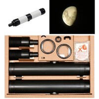 「自作の望遠鏡で宇宙を見よう」のイメージ。