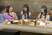 ラジオ番組で「推し寺アイドルまつり」をPRする宮本佳林、AIRI（カミングフレーバー）、江籠裕奈。