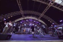 CHO CO PA CO CHO CO QUIN QUINのステージの様子。