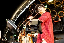 ceroのステージの様子。