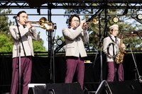 在日ファンクのステージの様子。