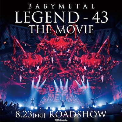 「BABYMETAL LEGEND - 43 THE MOVIE」告知画像
