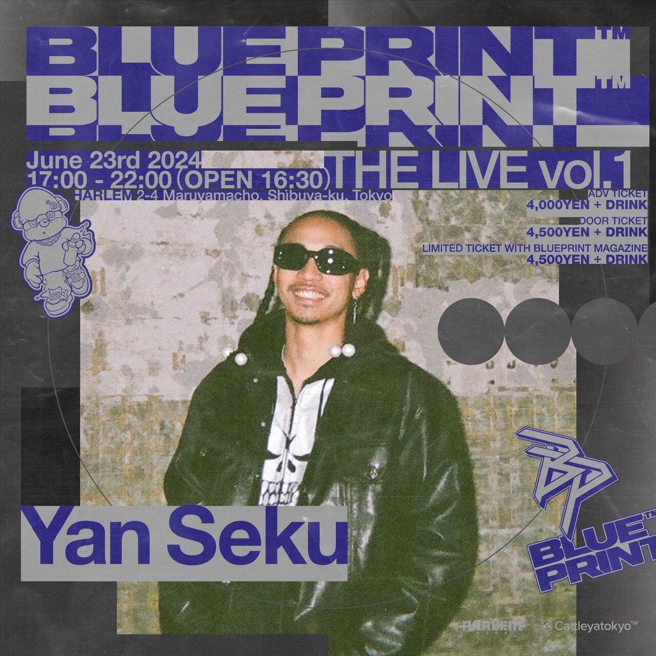 Yan Seku - ヒップホップZINE「BLUEPRINT」のイベントにD.O