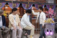 博多華丸・大吉と浜田雅功。(c)日本テレビ