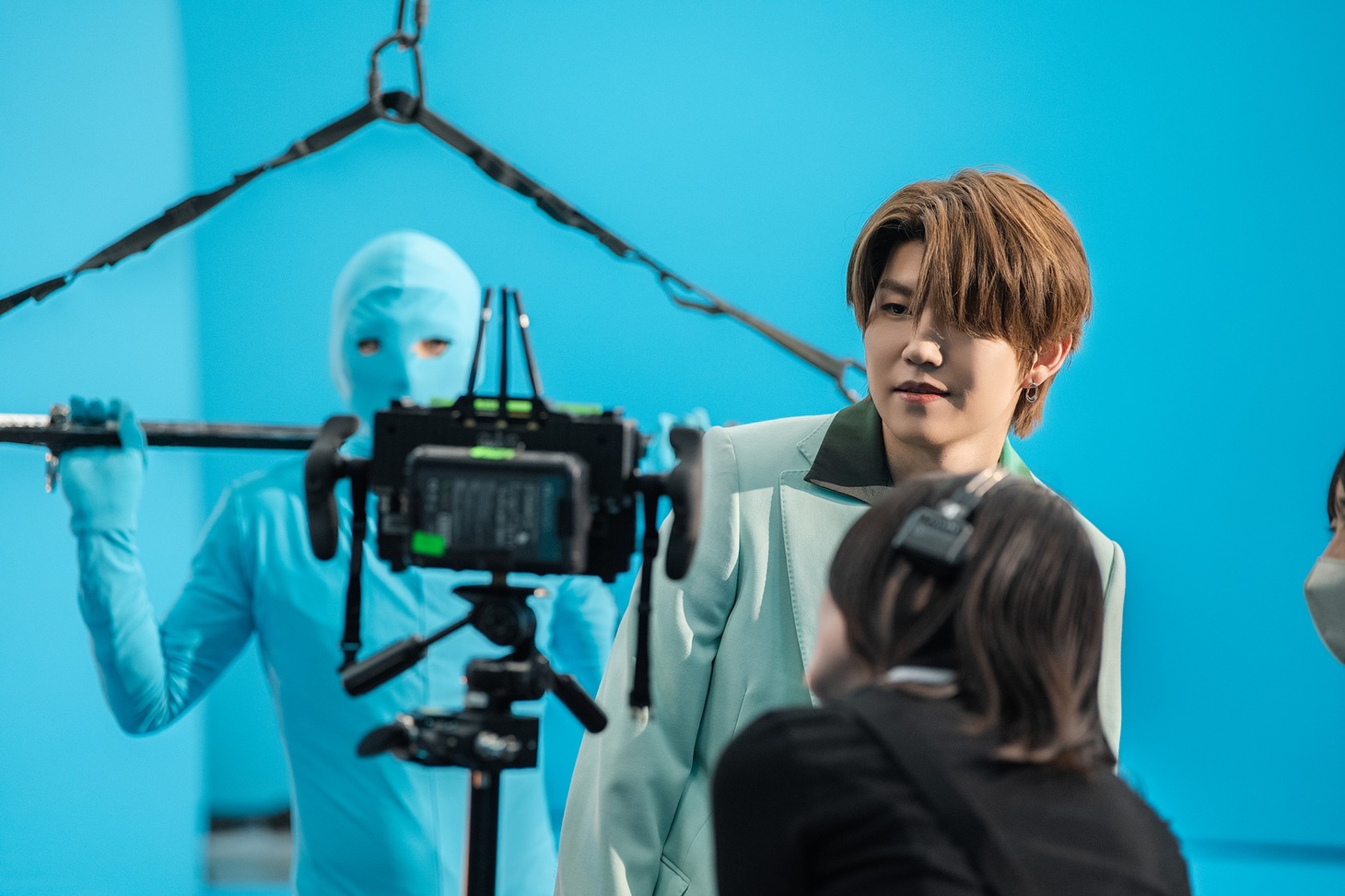 テレビCM「Coke STUDIO 魔法のはじまり」編の撮影の様子。