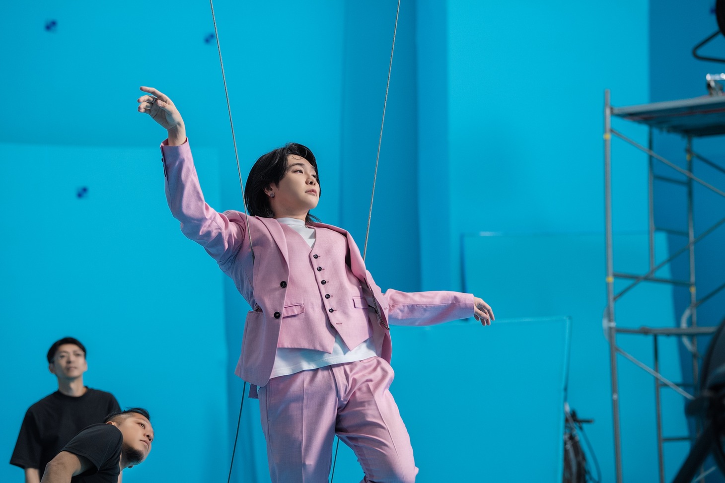 テレビCM「Coke STUDIO 魔法のはじまり」編の撮影の様子。