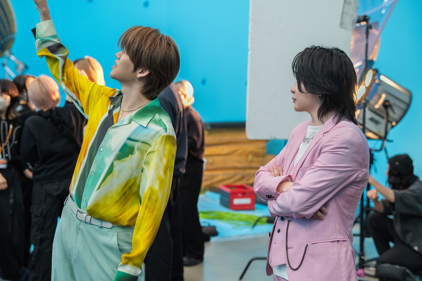 テレビCM「Coke STUDIO 魔法のはじまり」編の撮影の様子。