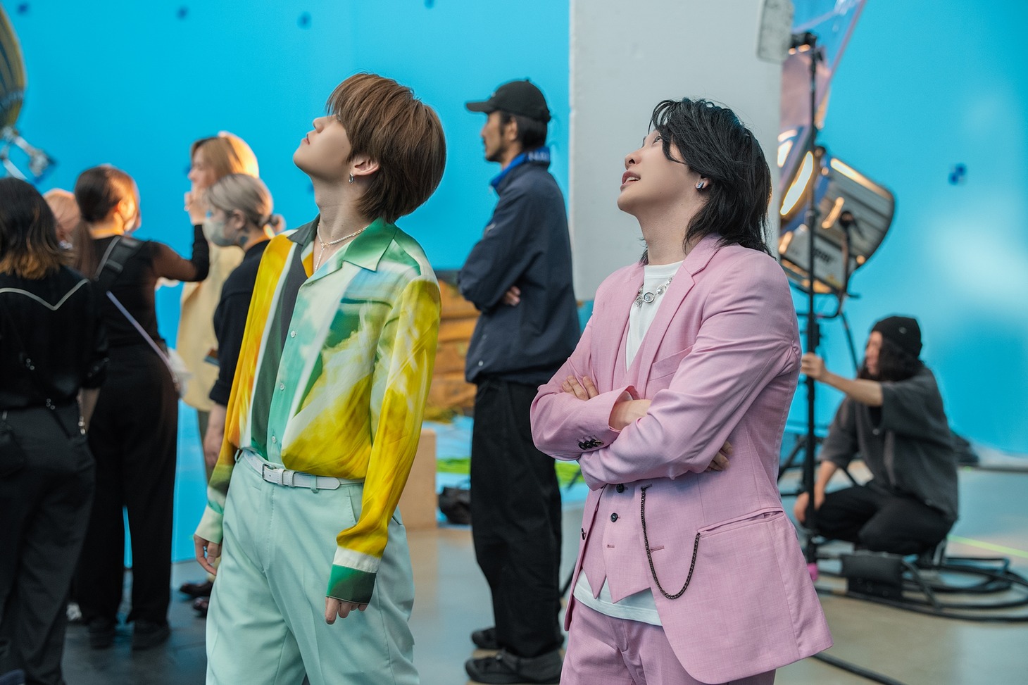 テレビCM「Coke STUDIO 魔法のはじまり」編の撮影の様子。