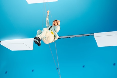 テレビCM「Coke STUDIO 魔法のはじまり」編の撮影の様子。