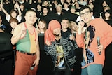 左から松尾アンダーグラウンド、HAN-KUN、こがけん。