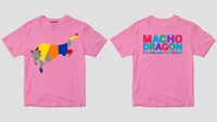 藤波辰爾「マッチョ・ドラゴンTシャツ」 ピンク