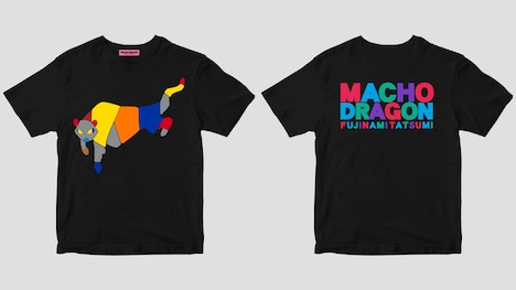 藤波辰爾「マッチョ・ドラゴンTシャツ」ブラック
