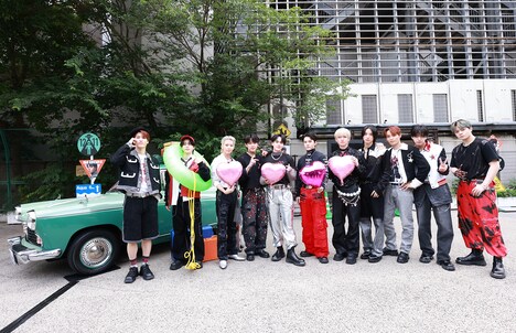 MIYASHITA PARKを訪れたJO1。