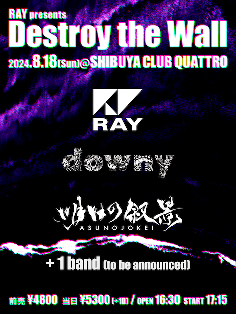 「RAY presents『Destroy the Wall』」告知画像