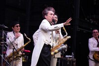 シークレットゲストのムロツヨシ。（撮影：仁礼博）