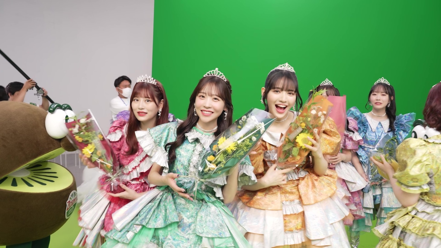 「キウイフルーツジッパー」編のメイキング。