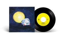 フラワーカンパニーズ「深夜高速」アナログ盤のジャケットと盤面。