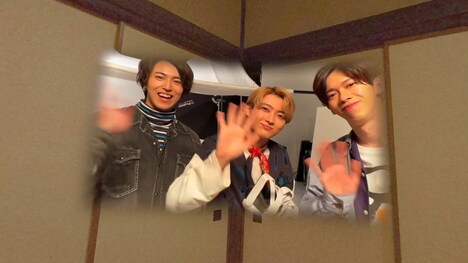 超特急の3名が出演する「空間ビデオ（立体視映像）」のイメージ。