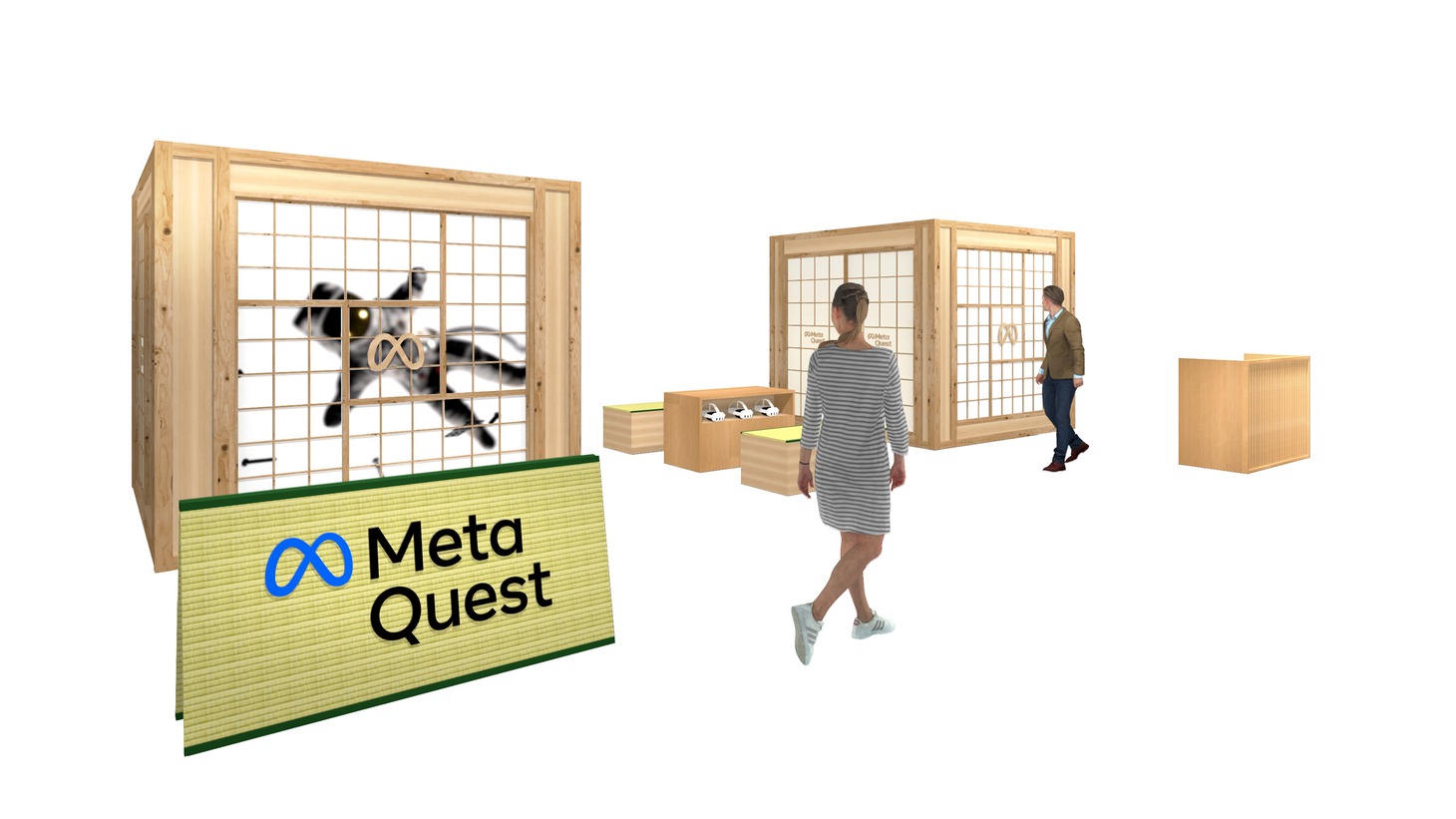 「四畳半MIYASHITA PARK by Meta Quest 3」告知ビジュアル
