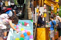 「ケチャまつり」内の縁日の様子。