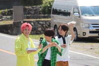 左から兼近大樹（EXIT）、大橋和也（なにわ男子）、藤原丈一郎（なにわ男子）。(c)日本テレビ