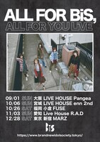 「ALL FOR BiS, ALL FOR YOU LiVE」フライヤー